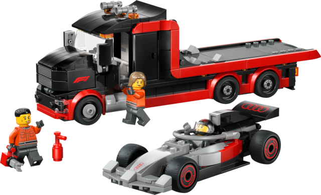 Lego Formula 1 F1 Display Truck With Audi F1 Race Car 60493