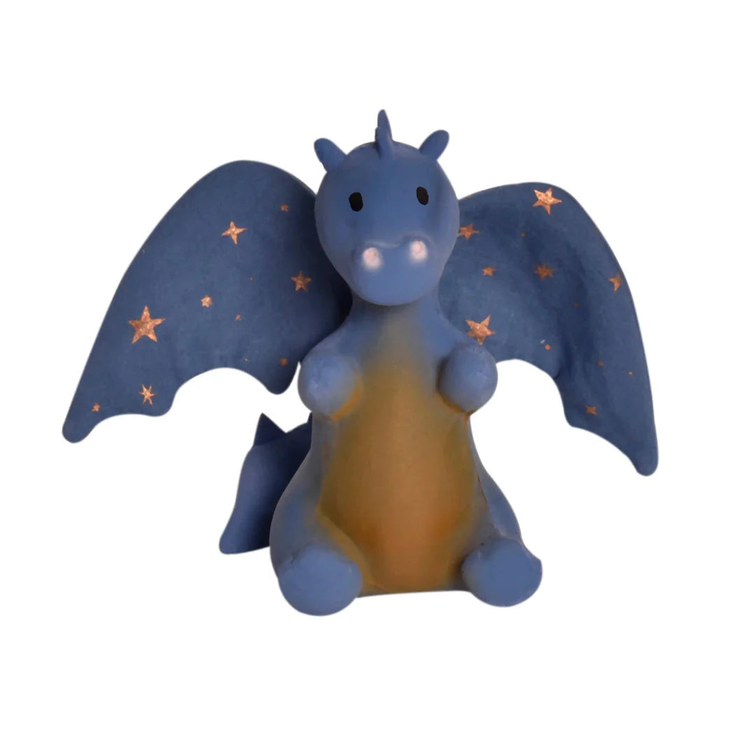 Tikiri Midnight Dragon Natural Rubber Teether With Crinkle Wings