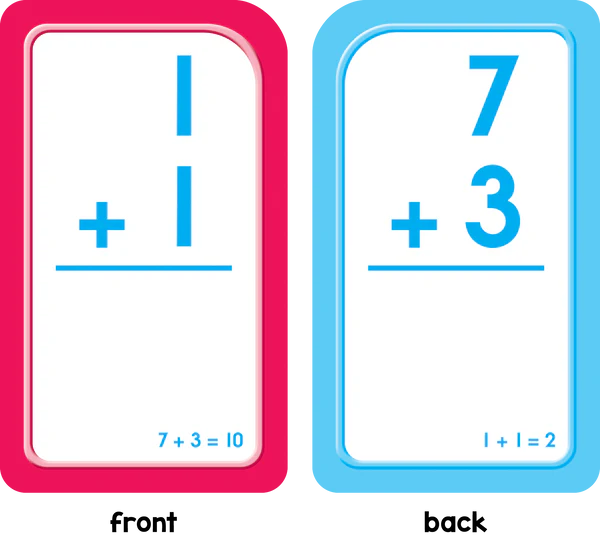 School Zone Addition Flashcards