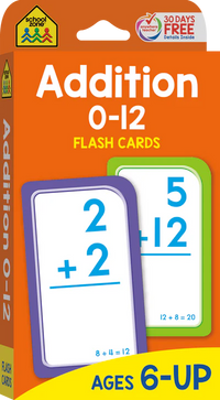 School Zone Addition Flashcards