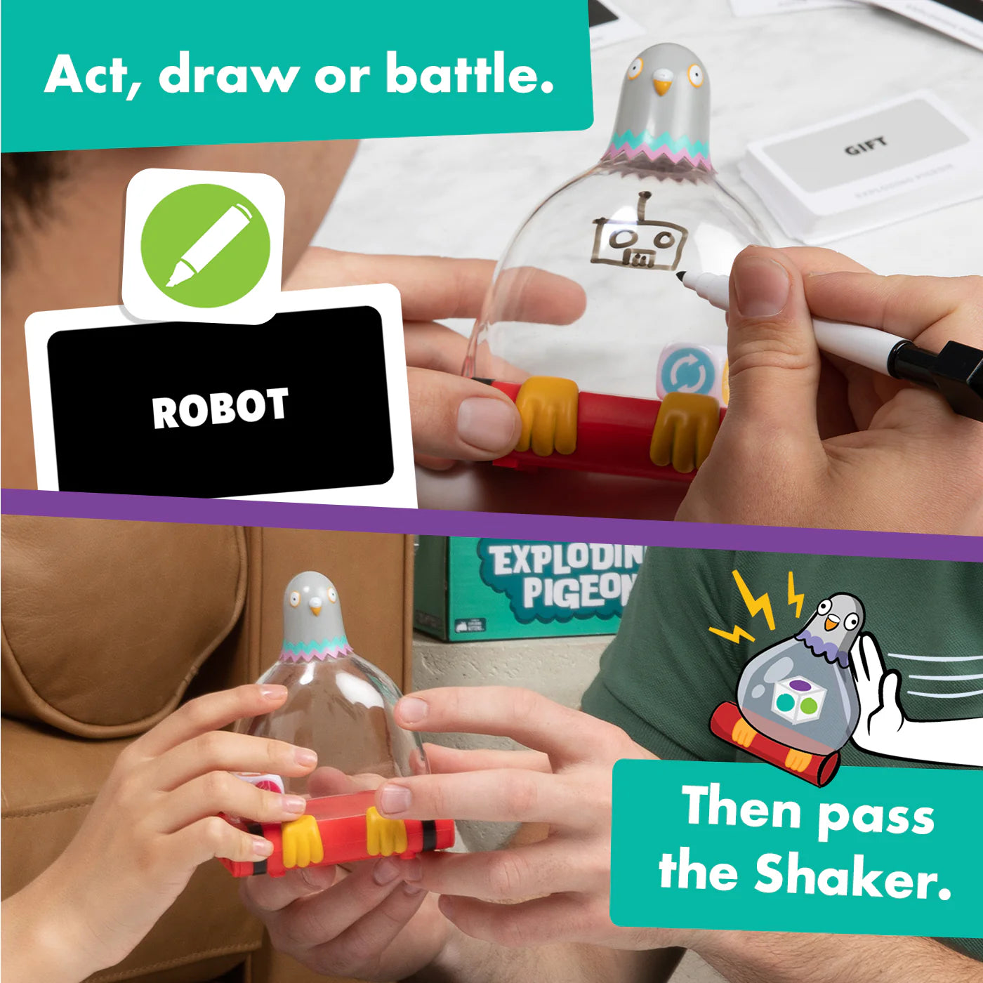 A Game By Exploding Kittens Exploding Pigeons