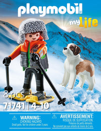 Playmobil Hiker With Saint Bernard 71741