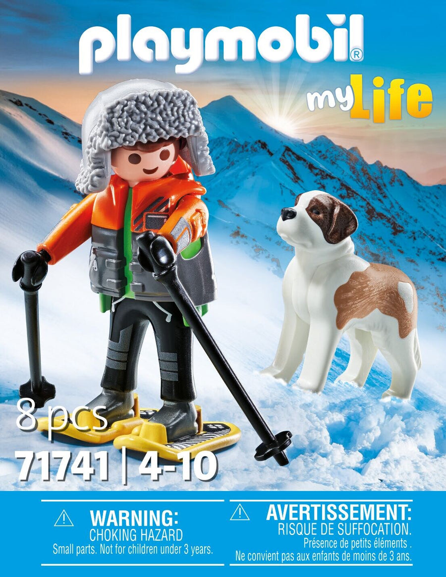 Playmobil Hiker With Saint Bernard 71741