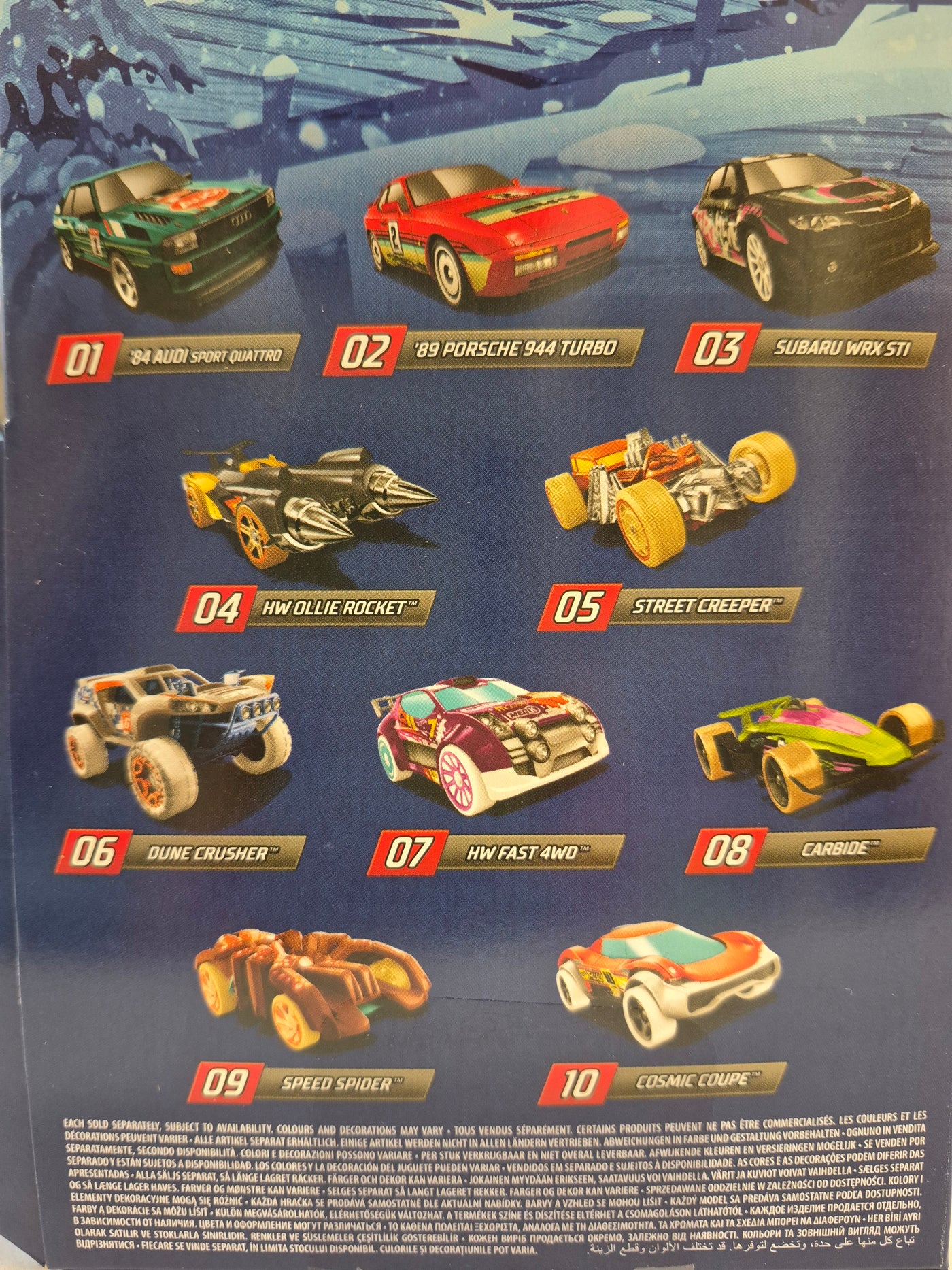 Hot Wheels 1:64 DIECAST - MYSTERY MODELS ASSORTED