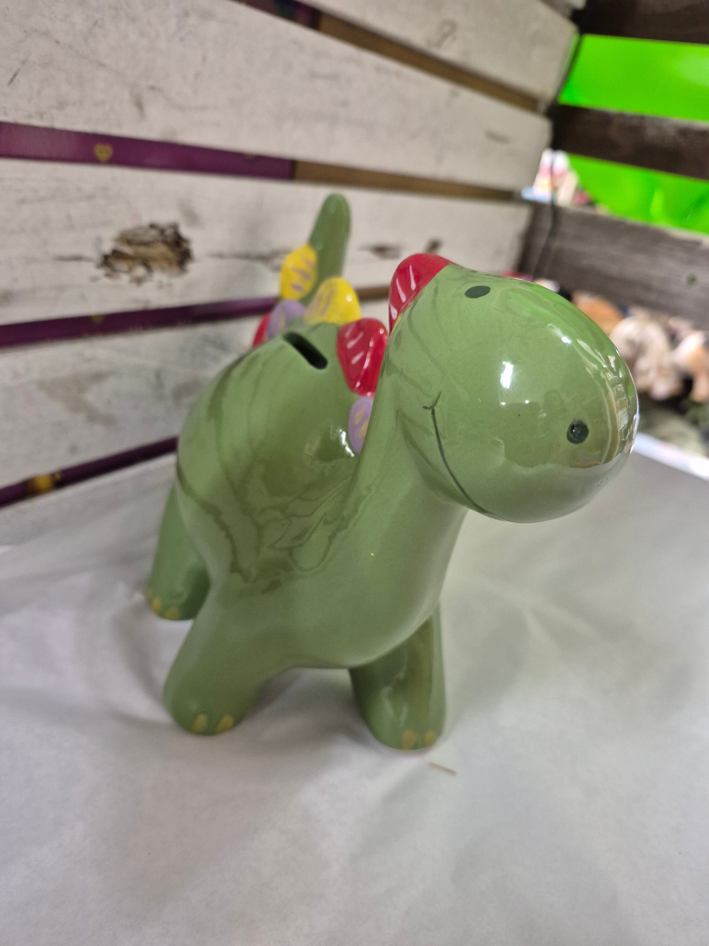 Green Dinosaur Money Bank