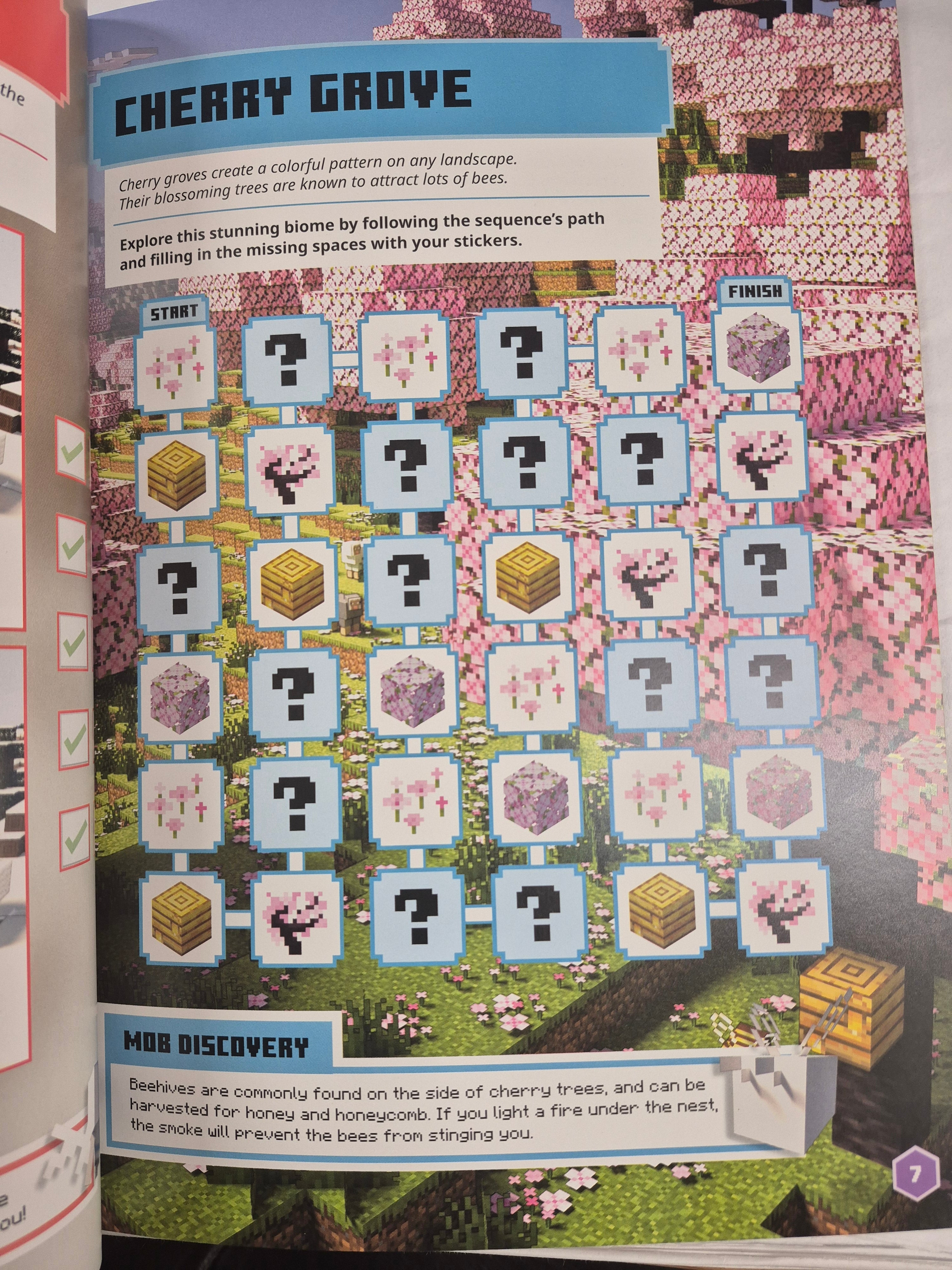 Minecraft Biome Adventures Sticker Book