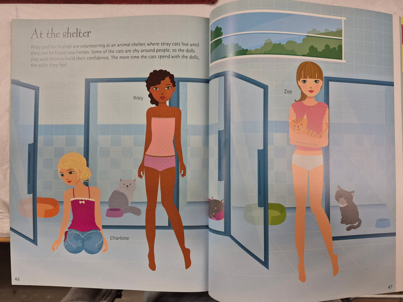 Usborne Puppies & Kittens - Sticker Dolly Dressing