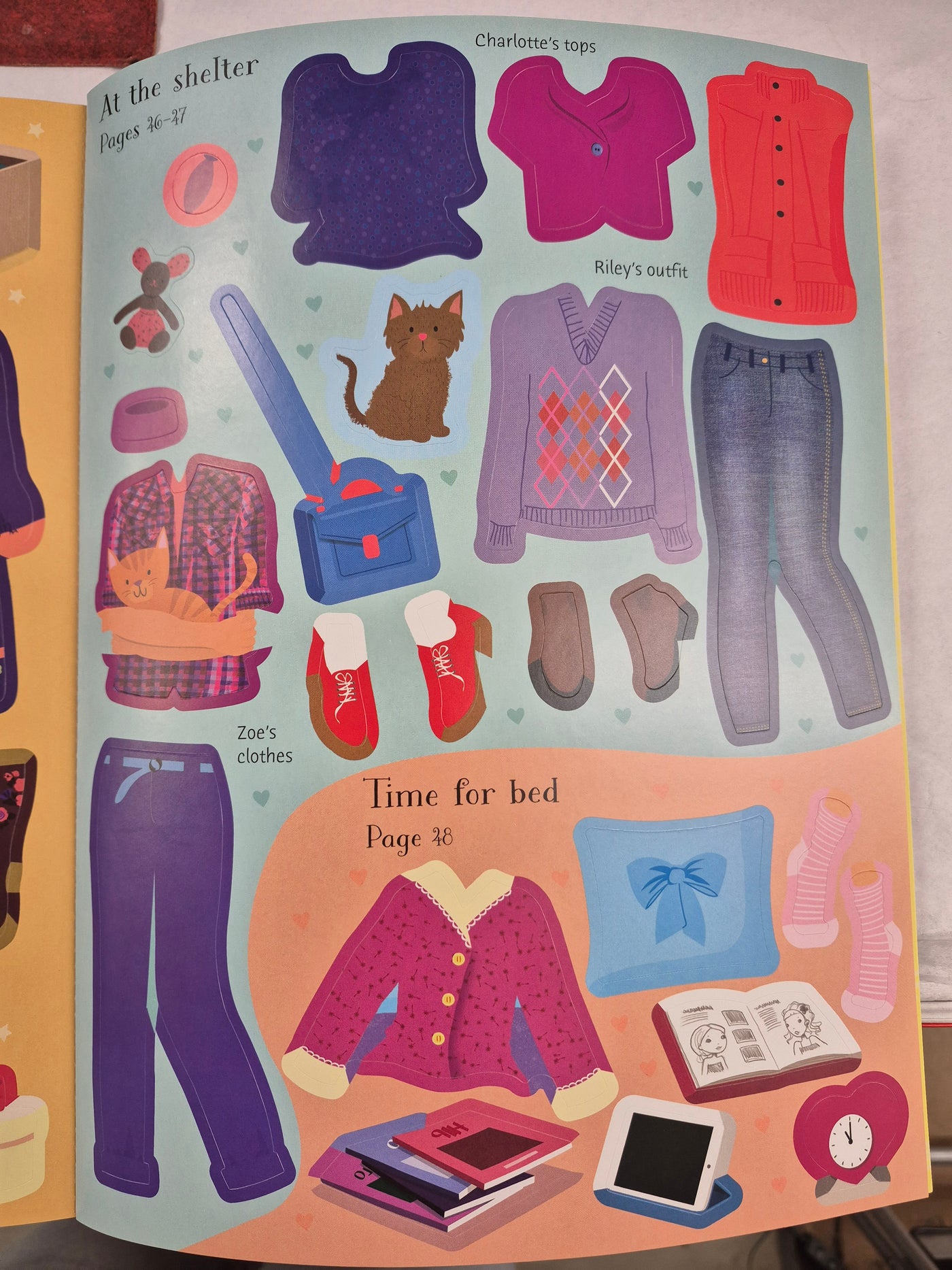 Usborne Puppies & Kittens - Sticker Dolly Dressing