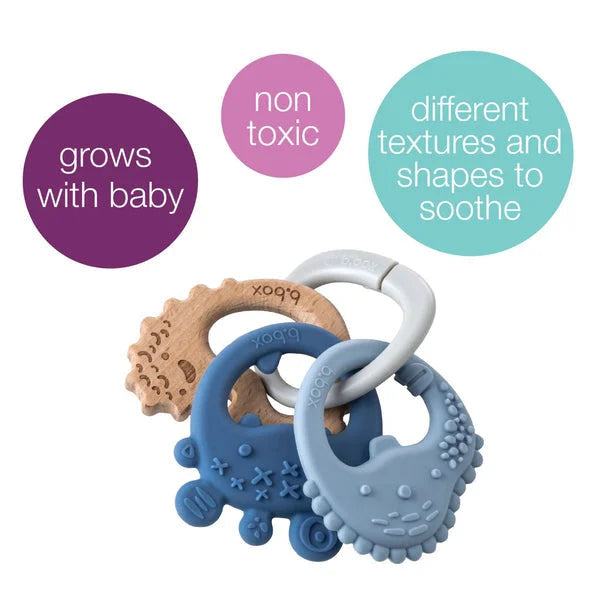 B.Box Lullaby Blue Trio Teether