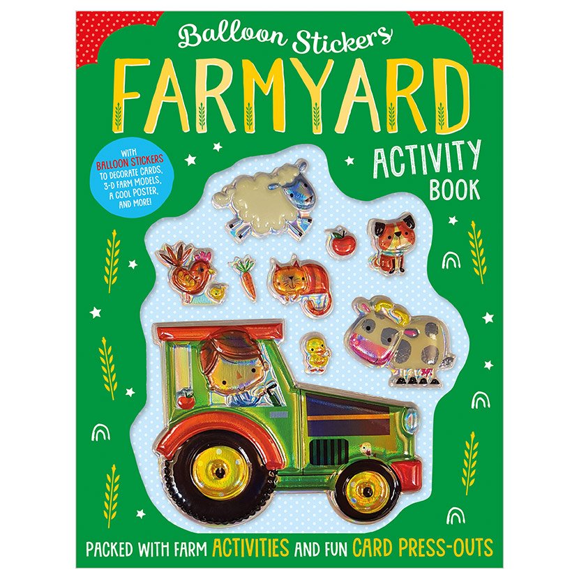 Make Believe Ideas Farmyard Balloon Stickers Activity Book