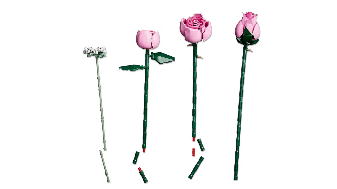 LEGO Botanicals Bouquet of Pink Roses 10374
