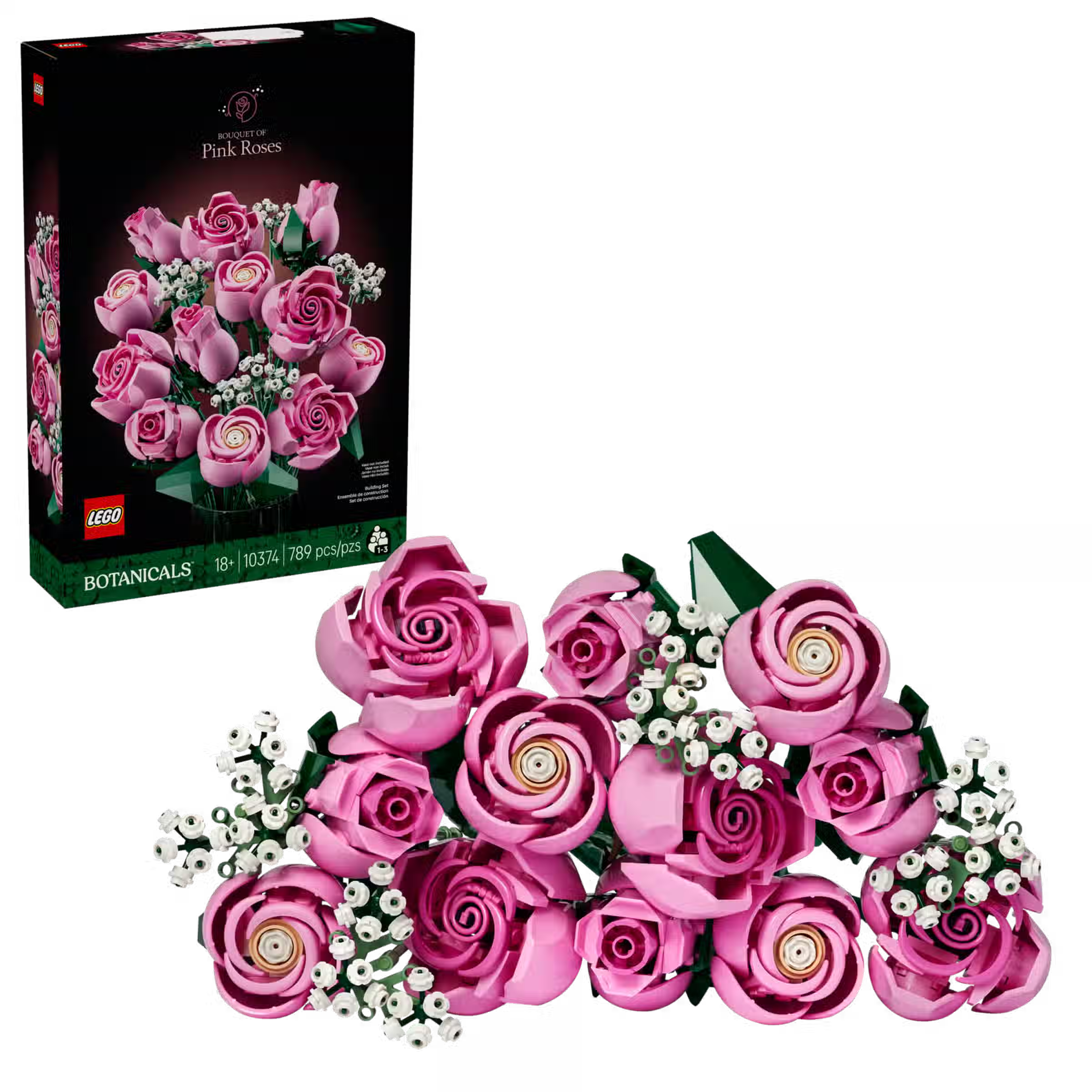 LEGO Botanicals Bouquet of Pink Roses 10374