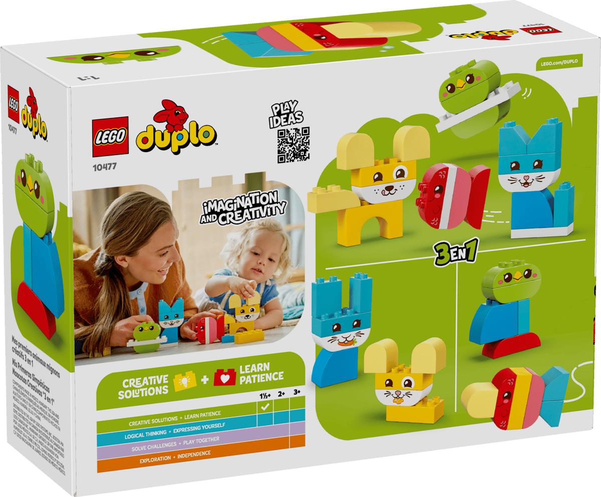 3 in 1 Creative Cute Pets - Lego Duplo 10477  - 18mths