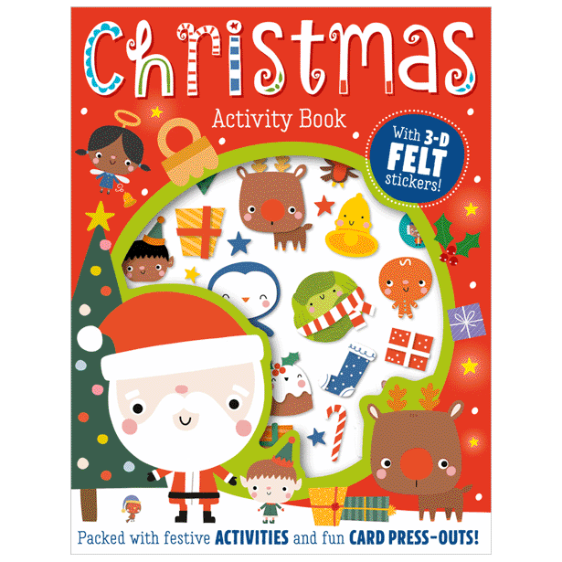 Make Believe Ideas Christmas Activity Book with Felt Stickers