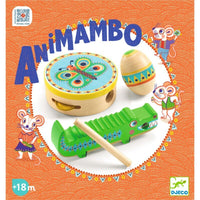 Djeco Set Of Percussion: Tambourine, Maracas, Guiro 18m+