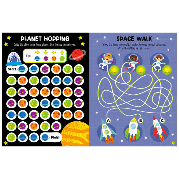 Make Believe Ideas Space Glow In The Dark Sticker Activity Book