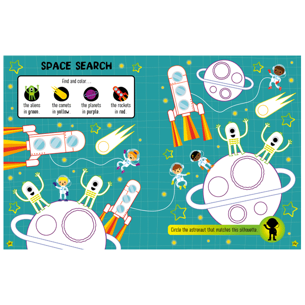 Make Believe Ideas Space Glow In The Dark Sticker Activity Book