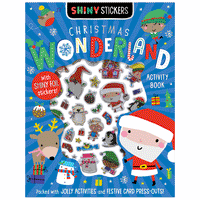 Make Believe Idea Christmas Wonderland Activity Book with Shiny Stickers