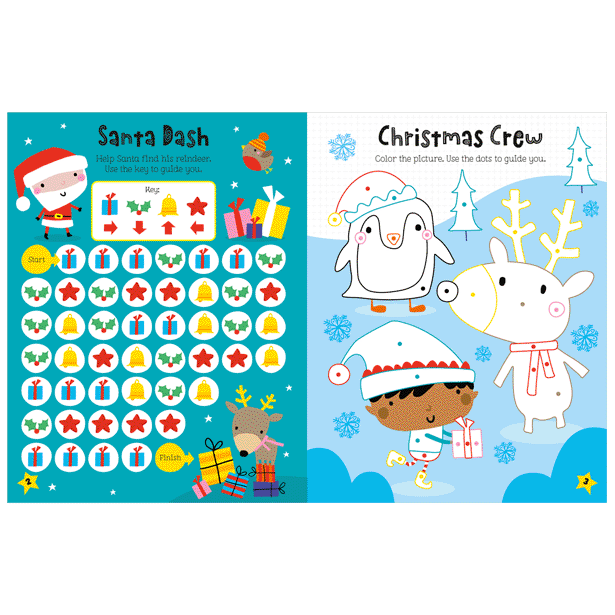 Make Believe Idea Christmas Wonderland Activity Book with Shiny Stickers
