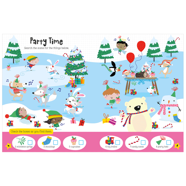 Make Believe Idea Christmas Wonderland Activity Book with Shiny Stickers