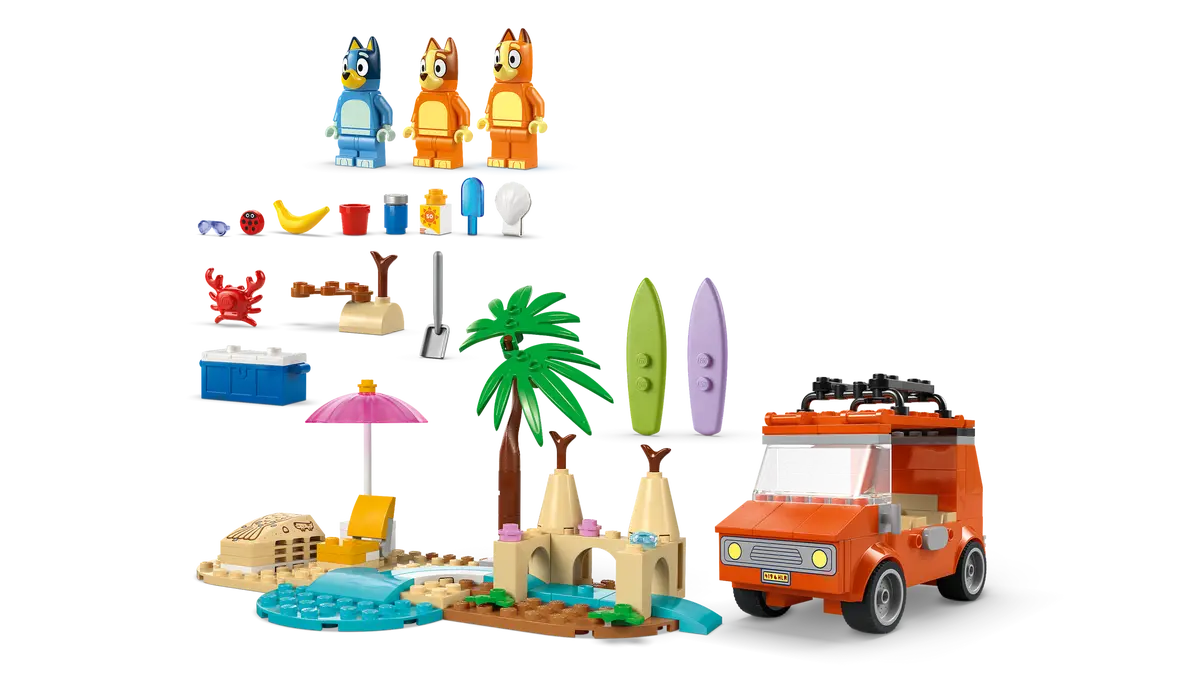 Lego Bluey Bluey's Beach & Family Car Trip 11202