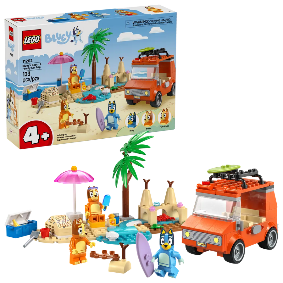 Lego Bluey Bluey's Beach & Family Car Trip 11202