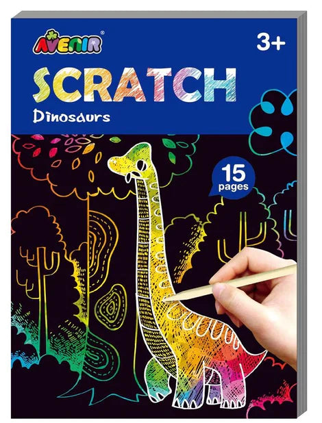 Avenir Dinosaurs Mini Scratch Book