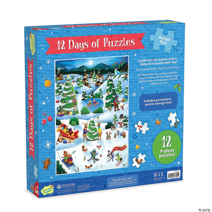 Peaceable Kingdom 12 Days Of Puzzles