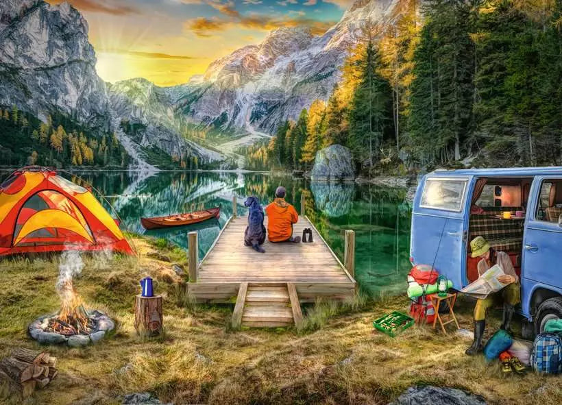 Ravensburger Calm Campsite 1000 Piece