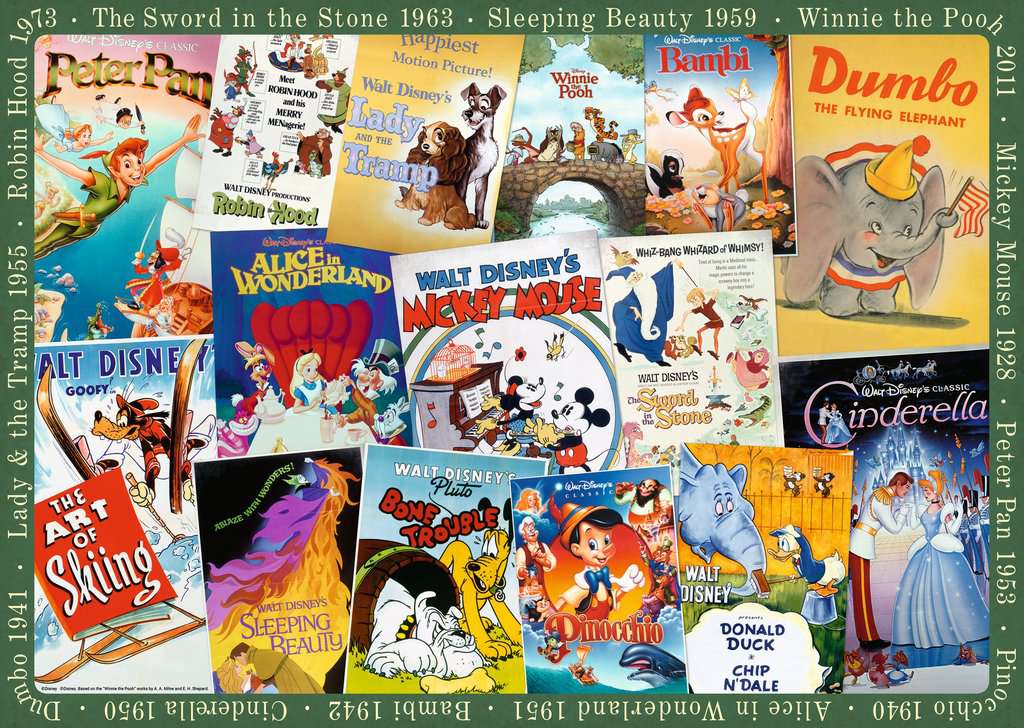 Ravensburger Disney Vintage Movie Posters 1000 Piece
