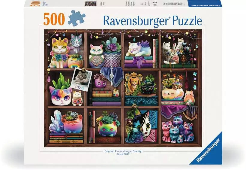 Ravensburger Cubby Cats And Succulents 500 Piece