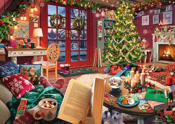 Ravensburger Cozy Christmas Retreat 500 Piece