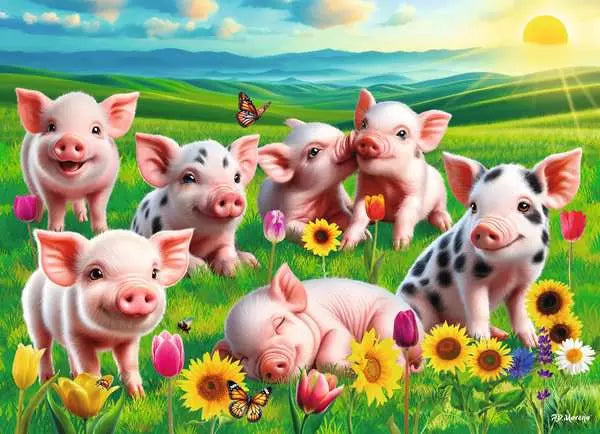 Ravensburger Precious Piglets 60 Piece