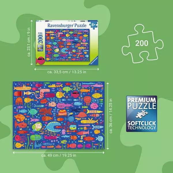 Ravensburger Funny Fish Friends 200 Piece XXL