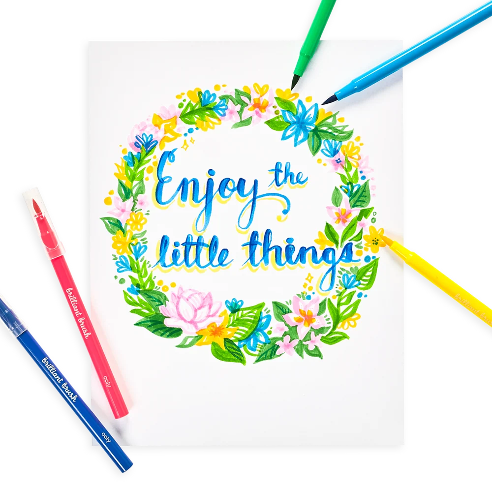 Ooly Brilliant Brush: Brush Markers
