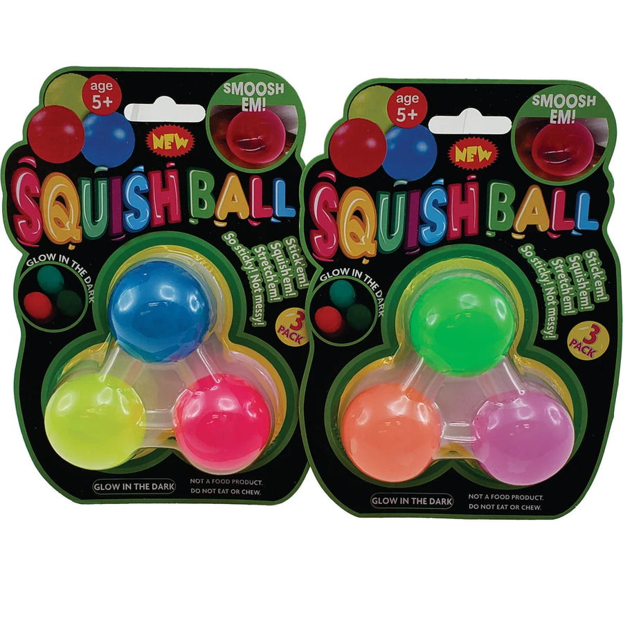 3 pack Squishy Sticky Balls