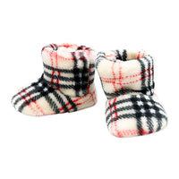 Baby Mode Tan Plaid Hunters Cap With Booties 0-6 Months