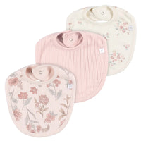 Just Born Pink 3 Pack Bibs