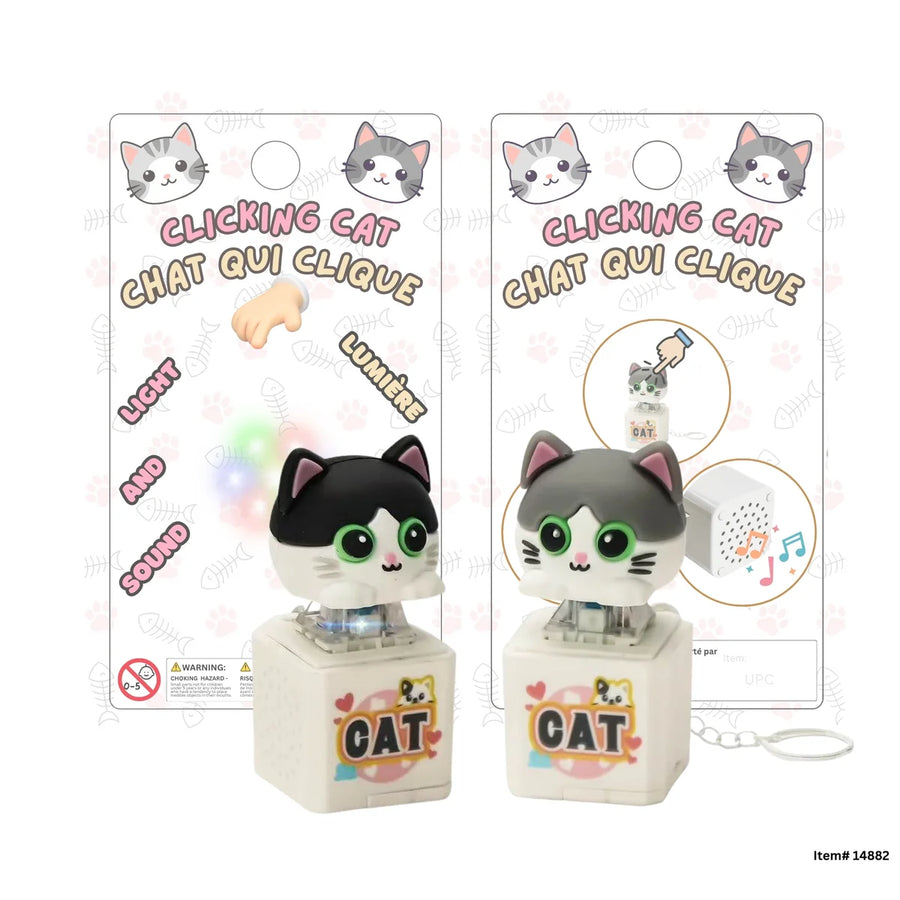 Light & Sound Click Key Chain Kitten