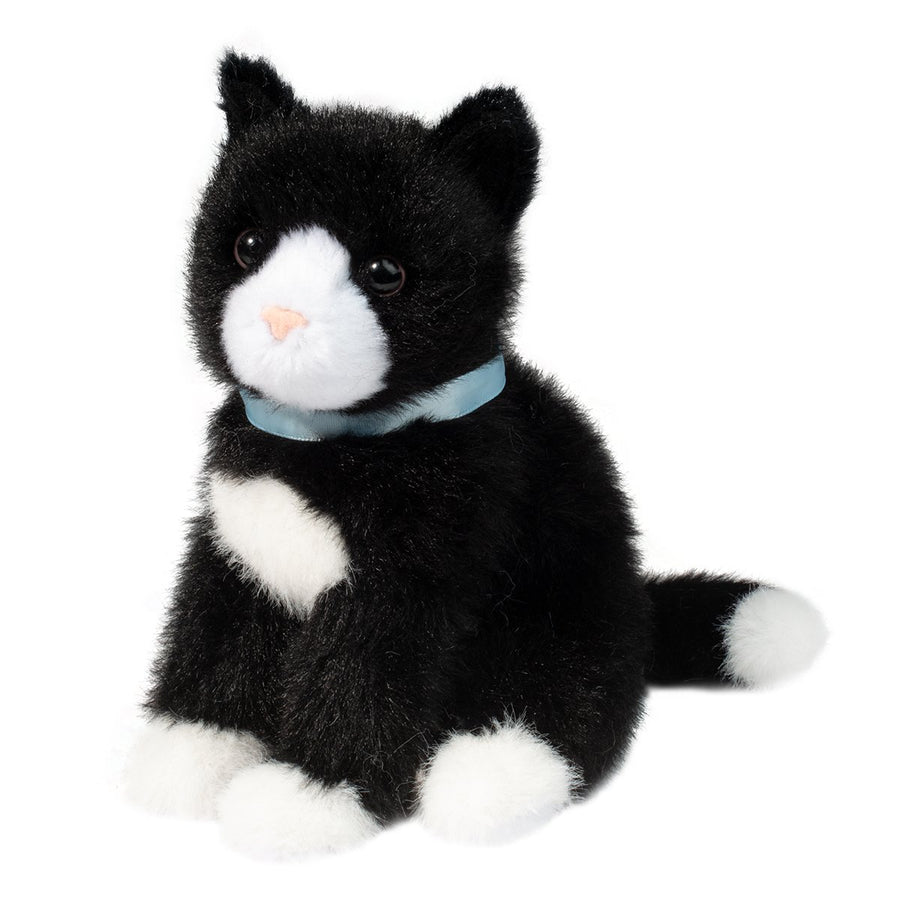 Douglas Toys Mini Black & White Cat