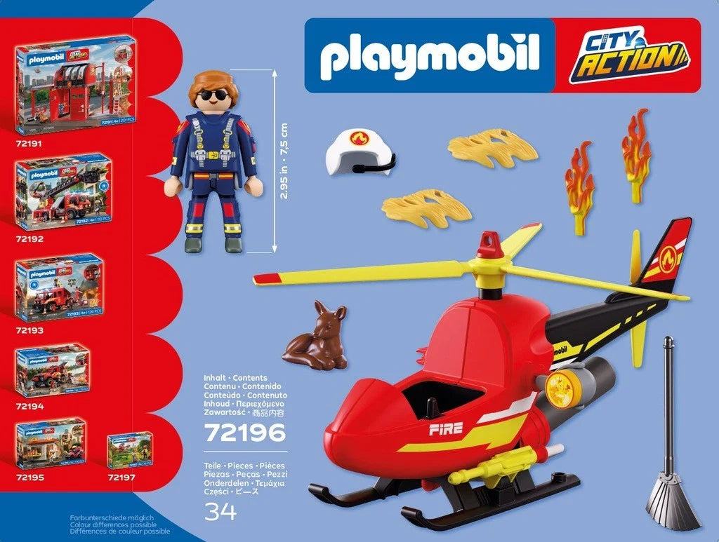 Firefighting Helicopter  - Playmobil City Action 72196