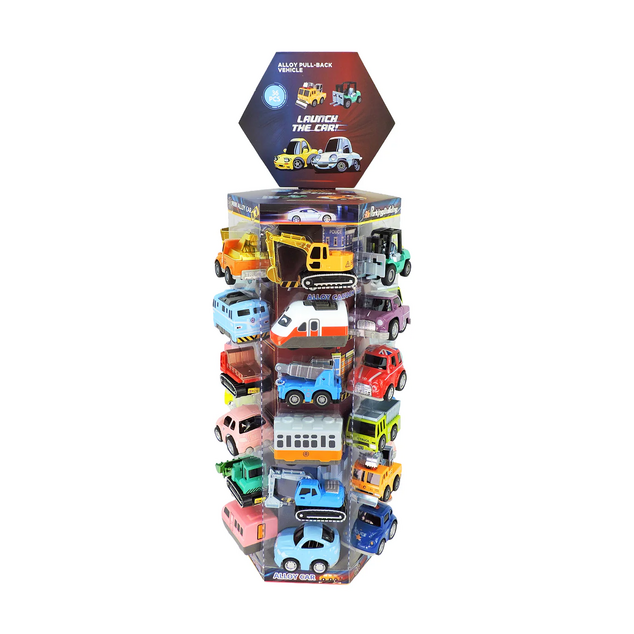 Alloy Alley Large Diecast Pull Back Vehicle Display