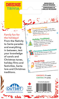Outset Christmas Trivia Card Game