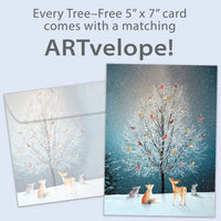 Tree-Free Bird Tree Holiday Card