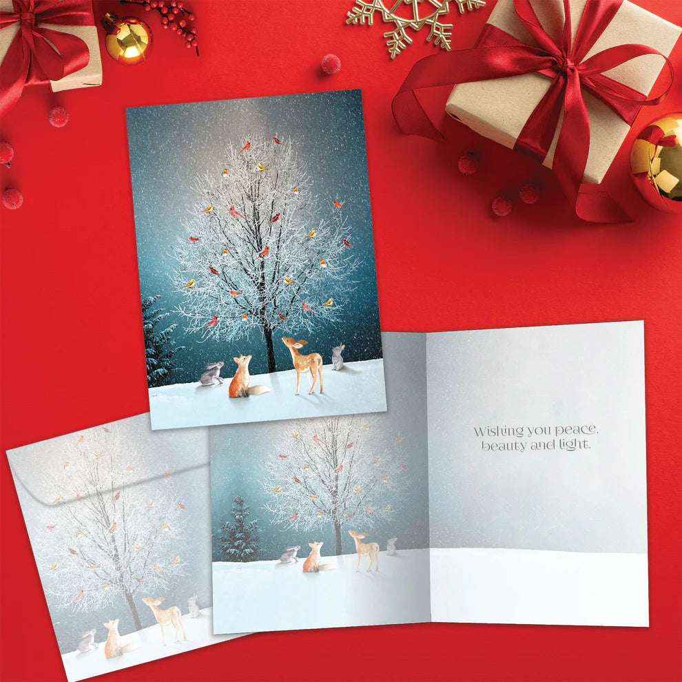 Tree-Free Bird Tree Holiday Card