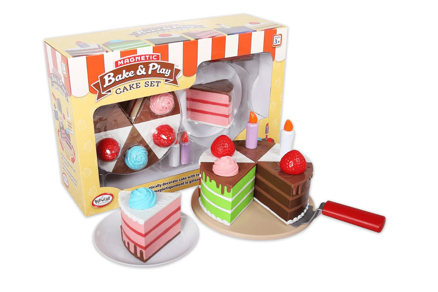 Popular Playthings Magnetic Bake & Play Cake Set