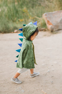 Great Pretenders Dragon Toddler Cape, Green/Blue, 2-3T