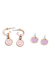 Great Pretenders Boutique Chic All Smiles Earrings 2 Pair