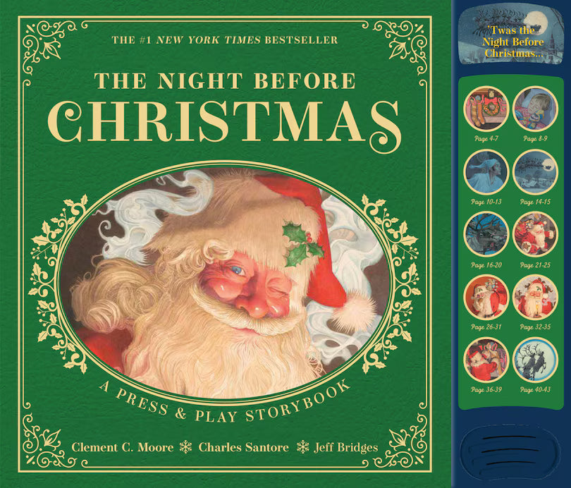 Clement Moore The Night Before Christmas Press and Play Storybook
