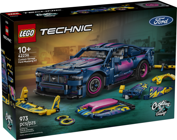 Lego Technic Custom Garage Ford Mustang GT Car 42236